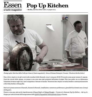 editorial,

RIRKIT TIRAVANIJA, 

Venice, Italy

for Essen a taste mag