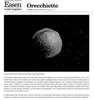 editorial,

ORECCHIETTE 

Still-life,

for Essen a taste mag